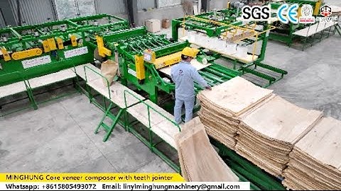 L type Veneer Core Composing Machine /Core composer with Teeth Joint for making plywood #plywood