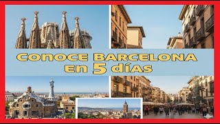 ⭐ Visitar Barcelona en 5 días ✈️ ⭐ Visitar Barcelona en 5 días ✈️
