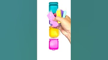 Playdough Color Sorting! 🟡🔴 Satisfying Visual ASMR #shorts