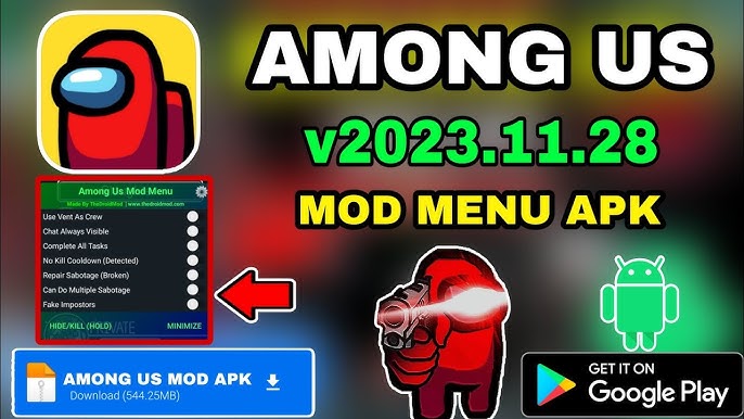 Among US Apk mod com Tudo Liberado V2023.11.28 Atualizado 2023 