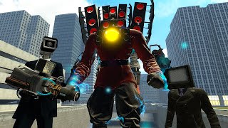 NEW UPGRADED CORRUPTED TITAN SPEAKERMAN VS CAMERAMAN AND TV MAN BOSSES In Garry's Mod / GM Animation