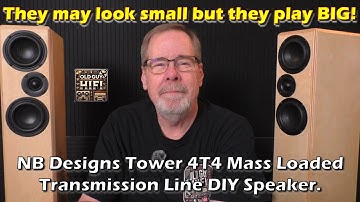 They may look small but they play BIG! NB Designs Tower 4T4 Mass Loaded Transmission Line Speaker.