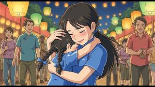 Studio Ghibli Style Animation | Lantern Festival Night | Heartwarming Sister Story | Cozy Anime Vibe