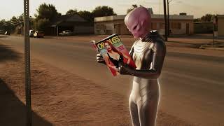 Alien Shapeshifter Into Pretty Redhead Female - Mtf Transformation