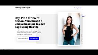 Authority Pro Front Page As Page Template