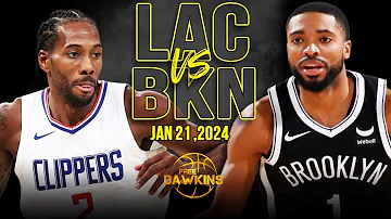 Los Angeles Clippers vs Brooklyn Nets Full Game Highlights | January 21, 2024 | FreeDawkins