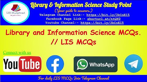 Library and information science MCQS / Quizzes // LIS MCQS // LIS QUIZZES