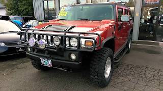 2003 HUMMER H2 LUXURY 4X4 LOADED DVD LEATHER