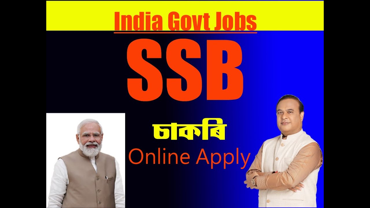 ssb jobs Indian Govt Jobs Assam Jobs Today Latest Jobs True