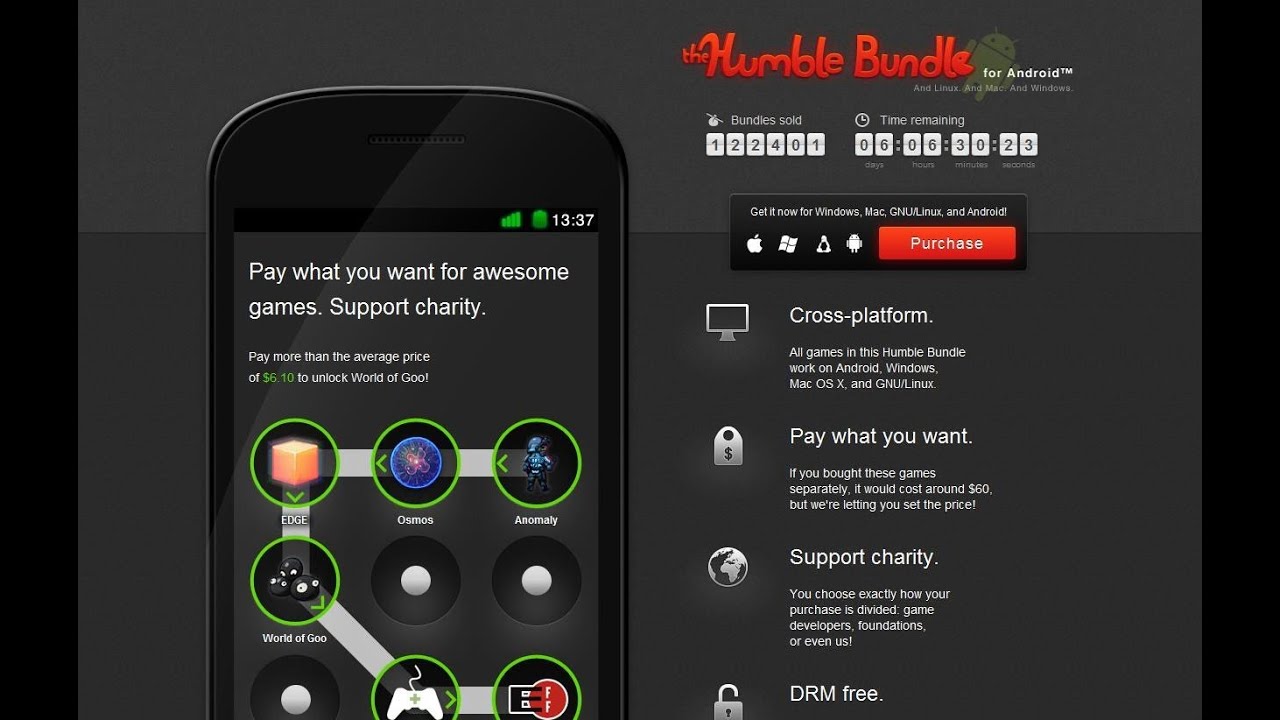 The Humble Bundle - Bundle of Apps for MAC, Windows, Linux, and Android