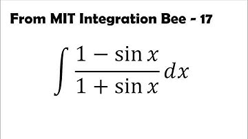 Using Trig Identities: MIT Integration Bee (17)