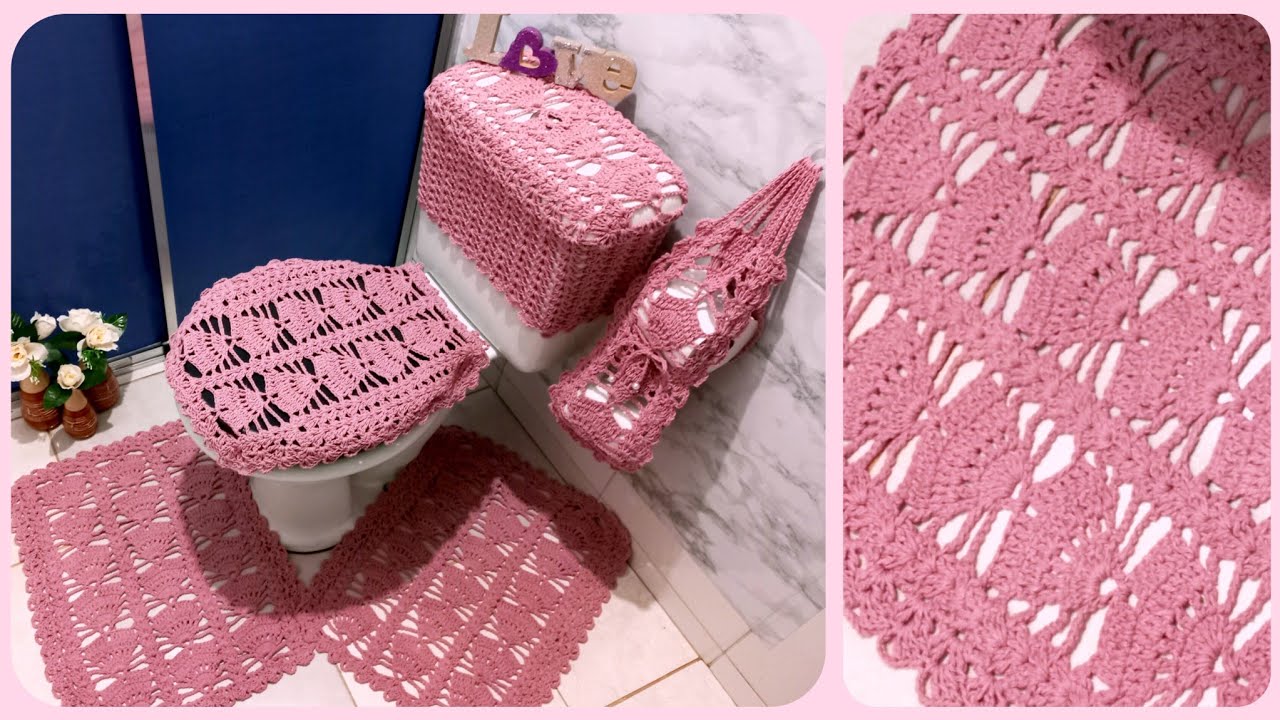 TAPETE  do JOGO DE BANHEIRO CRIS🩷 | Fácil e  econômico | PARTE  1#crochet