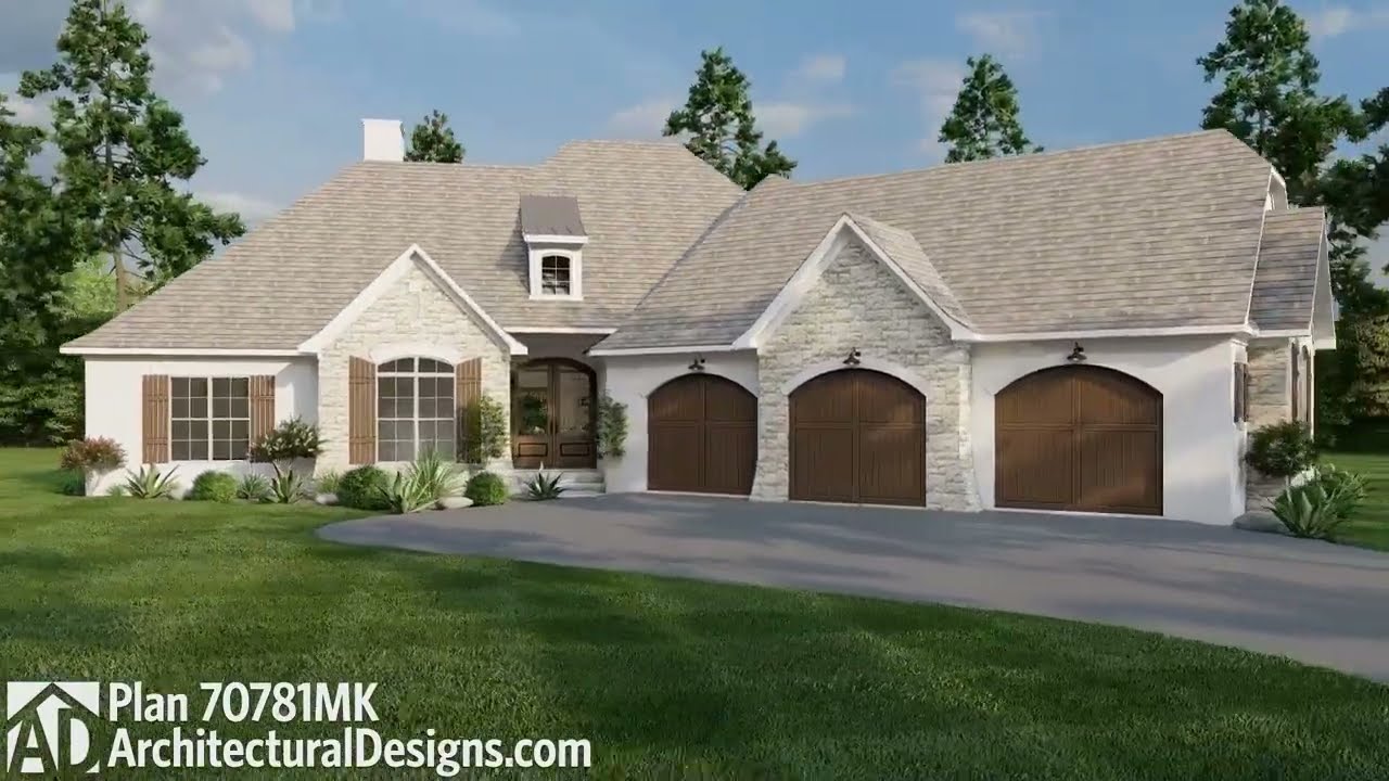 French Country House Plan 70781MK 360 Fly-Around