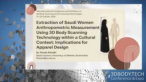 3DBodyTech2025 - Anthropometric Measurement Extraction of Saudi Women Using 3D Body Scanning