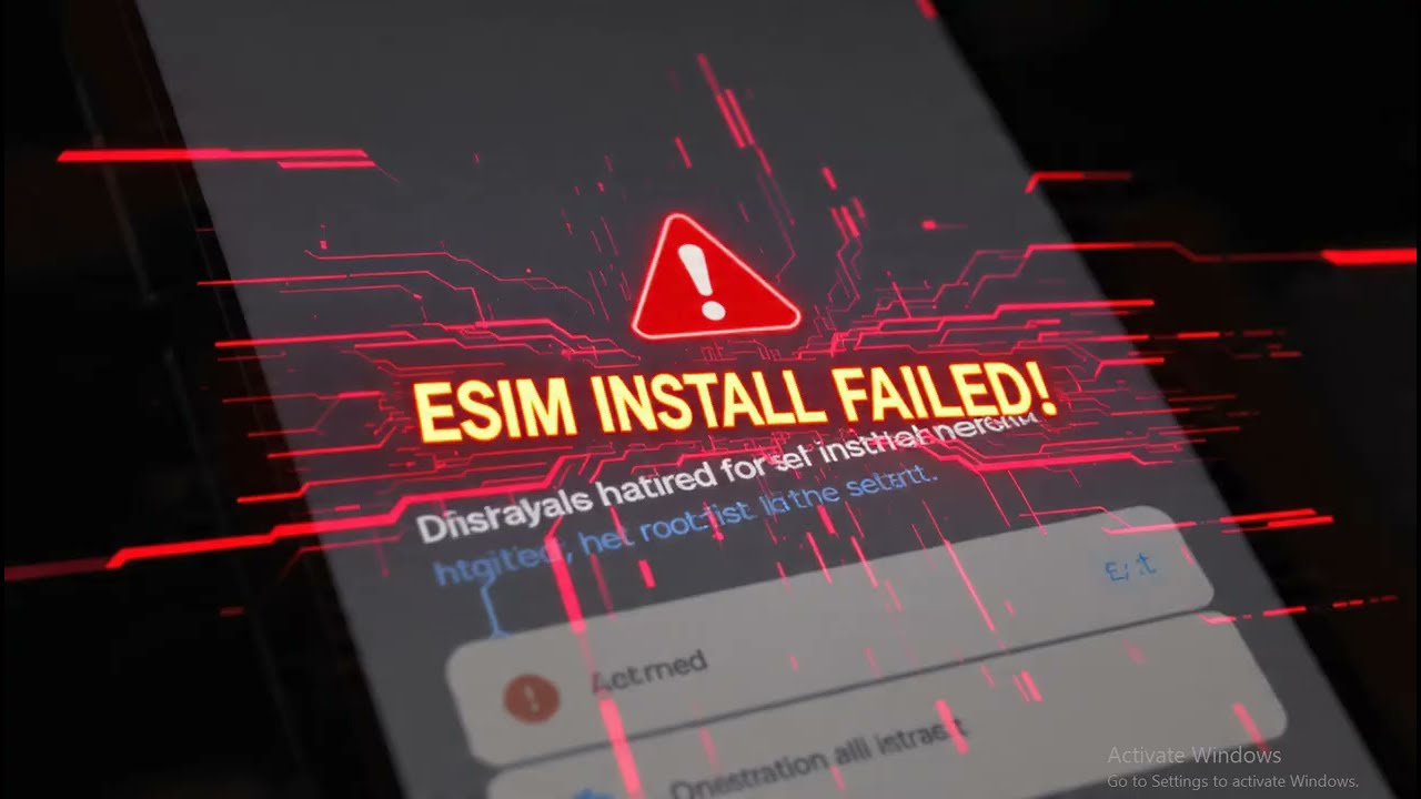 How to solve eSIM installation failed on Android Canary and Beta build