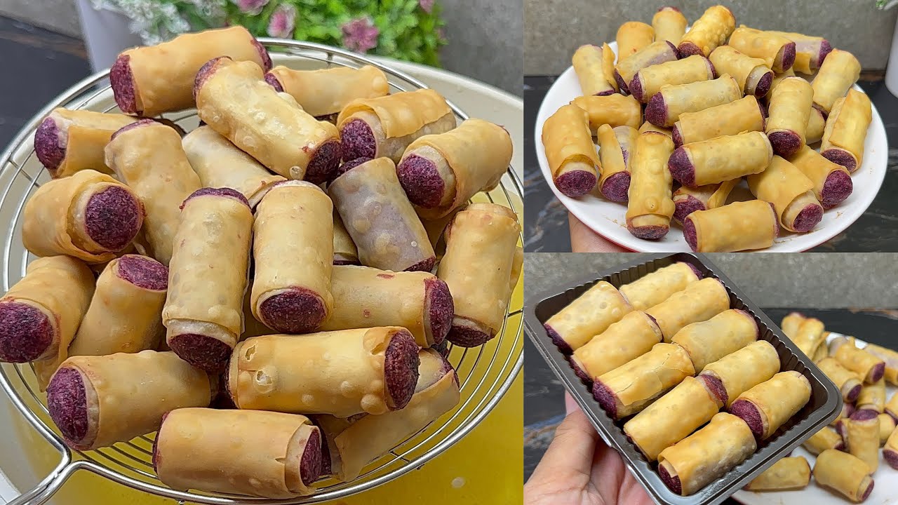 Kalau punya ubi ungu wajib cobain resep ini‼️Jajanan unik kekinian cocok untuk ide jualan 