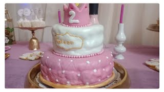 baby cake birhtday/birhtday cake /تورتة عيد ميلاد بناتي /تورته بناتي/تورته /التاج/تورته البرنسس