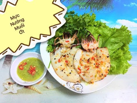 Video Cách làm Mực nướng muối ớt ( cuối tuần nhậu bia) - youtube