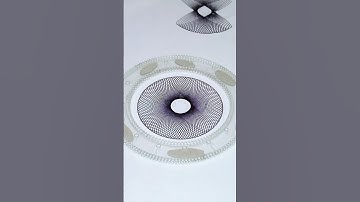 How many rotations did the pen make in total? 🤔 Amazing  #Spirograph #satisfying #shorts