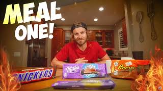 I Finished As Many GIANT Candy Bars As POSSIBLE In 48 Hours! REACTION Profile