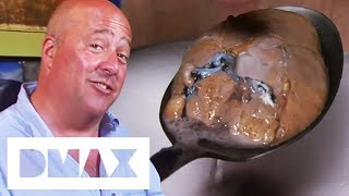Poached Octopus Ink Sacs Are A Delicious Greek Delicacy! | Bizarre Foods