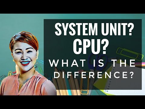 CPU vs SYSTEM UNIT? What is the difference?