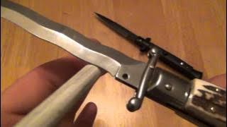 Knife Review :  Frank B Italian Stiletto (11' Kris/Stag Lockback)