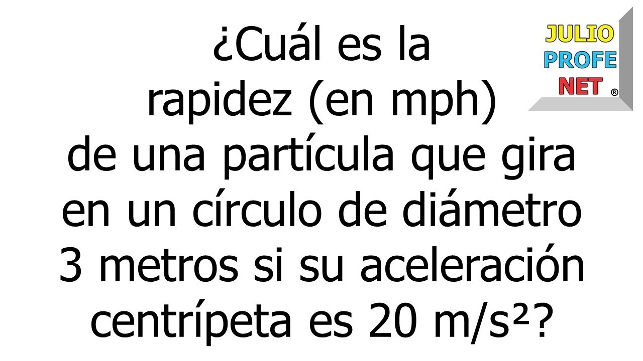 physical education MOVIMIENTO CIRCULAR UNIFORME - Problema 2