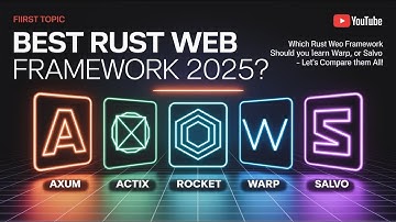 Rust Web Frameworks in 2025: Axum vs Actix vs Rocket vs Warp vs Salvo (Full Comparison)