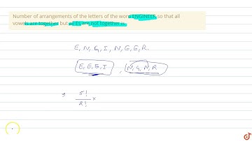 Number of arrangements of the letters of the word ENGINEER so that all vowels are together but ...
