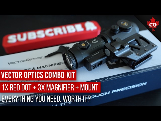 Vector Optics Scrapper Red Dot & Paragon 3x Magnifier Combo Kit