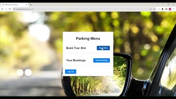 Online Parking System Using Spring Boot With ThymeLeaf Template