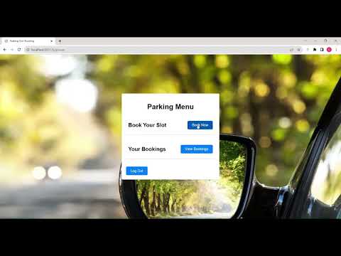 Online Parking System Using Spring Boot With ThymeLeaf Template