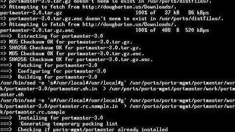FreeBSD Software Installation from Packages and Ports