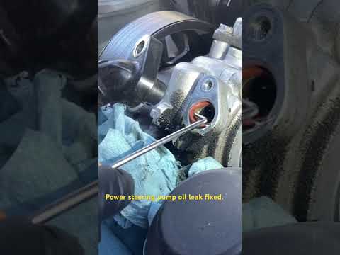 How to fix power steering fluid leak. #automobile #mechanic #carmaintenance #carrepair #diy
