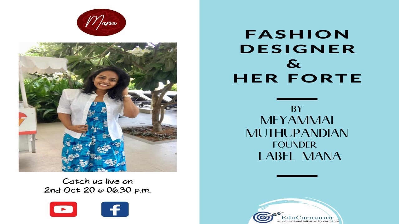 Fashion designer and her Forte, With Ms Meyammal Founder at Mana