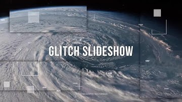 Glitch Parallax Slideshow After Effects Templates