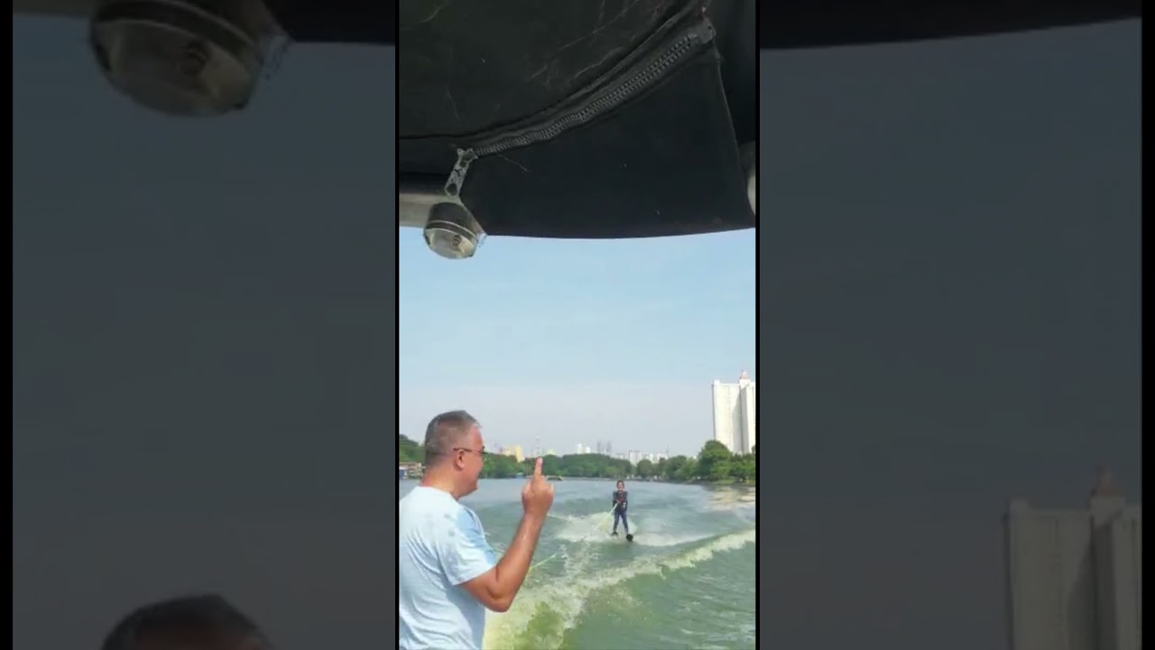 Learning Water Skiing with Sharon & Sherin.