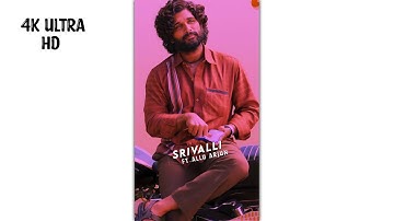 (Srivalli Song) ft.Allu Arjun 4k Ultra Hd Whatsapp status 💓•• Trending WhatsApp status ••• #shorts