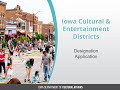 2020 iowa cultural  entertainment district designation