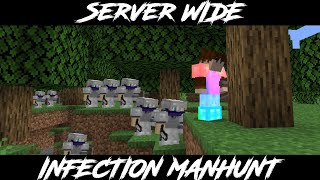 Minecraft But Its A Giant Manhunt [2v9 infection]