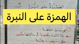 الهمزة على النبرة