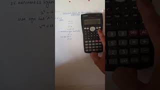 Operation of Scientific calculator @CasioJapanOfficial FX82-Ms  Exponent of Number