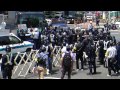 右翼がバリケードに進入して大混乱(15年憲法記念日＠名古屋)