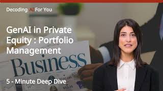 Generative AI in Private Equity : Portfolio Management