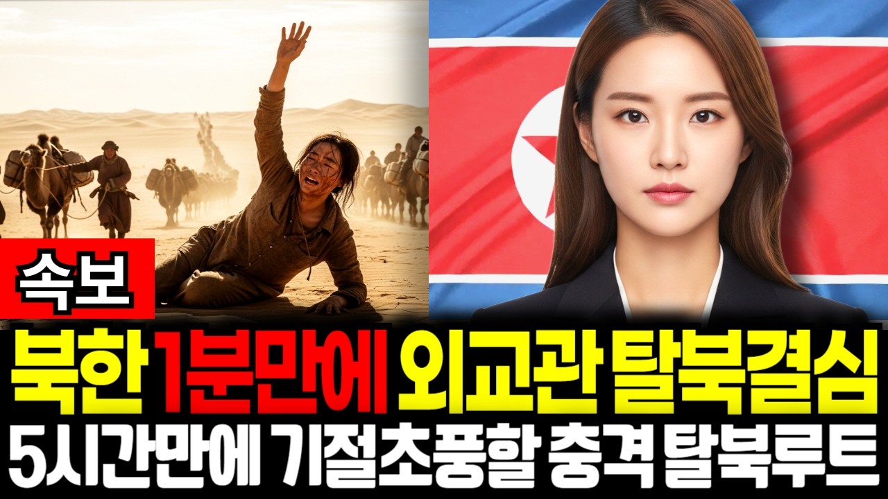 1분만에 탈북 계획한 그녀의 정체는? 북한 외교관 아나운서의 탈북 특권층 귀빈탈북 탈북사연