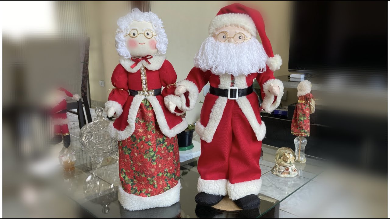 PAPAI NOEL  FEITO COM ROLO DE PAPEL ALUMÍNIO