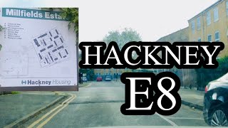 MILLFIELDS ESTATE - HACKNEY E8 #cgm #cmg #london #drill #hood #crime #walking #4kvideo #4k