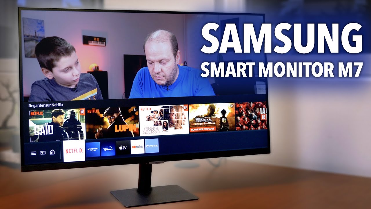 Samsung Smart Monitor M7 : Ecran 4K ou smart TV ? vous n'avez jamais vu ça  ! 