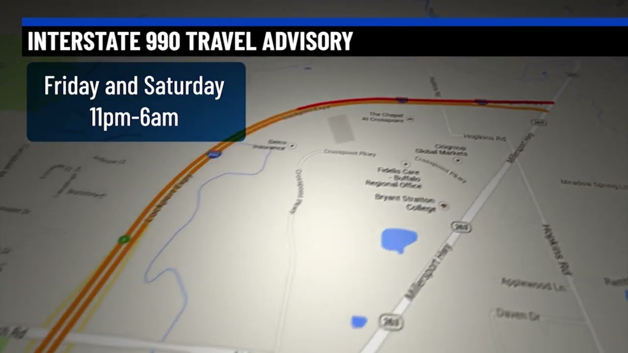 I-990 travel advisory